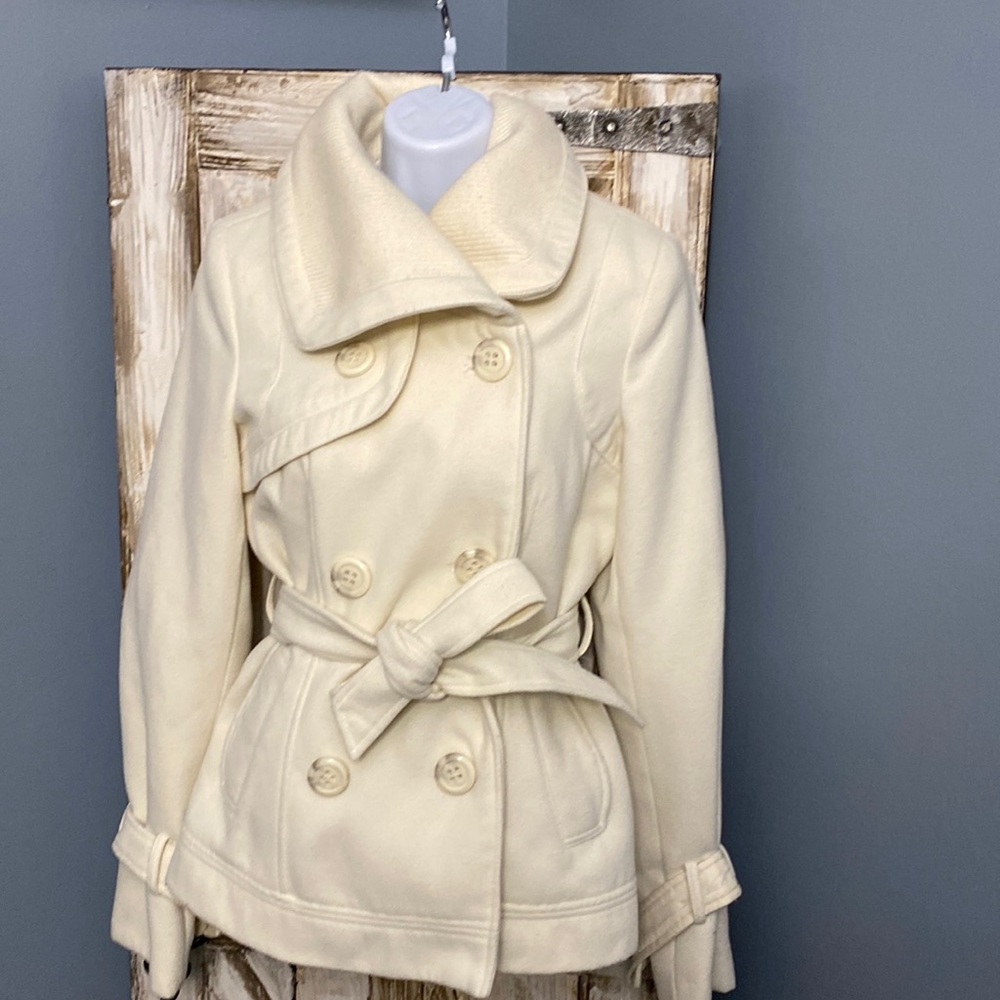 Maralyn & Me Cream Pea Coat